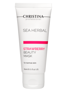 SEA HERBAL BEAUTY MASK STRAWBERRY FOR NORMAL SKIN Маска красоты на основе морских трав для нормальной кожи «Клубника», 60 мл